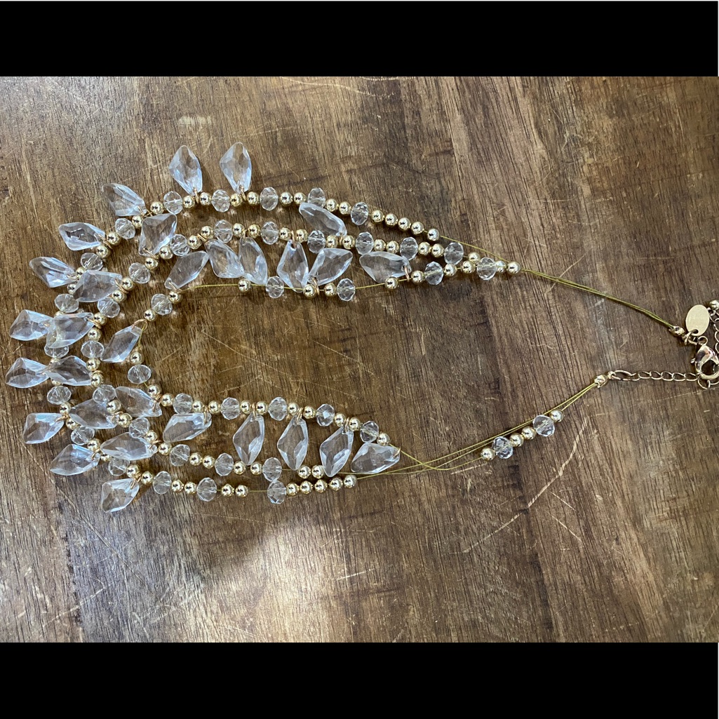 Gold Charming Charlie Necklace 6$